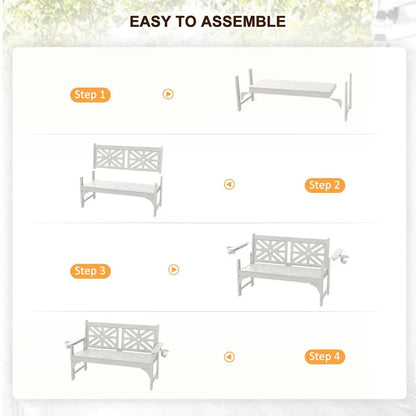 2 Person Garden Bench Rot & Fade Proof