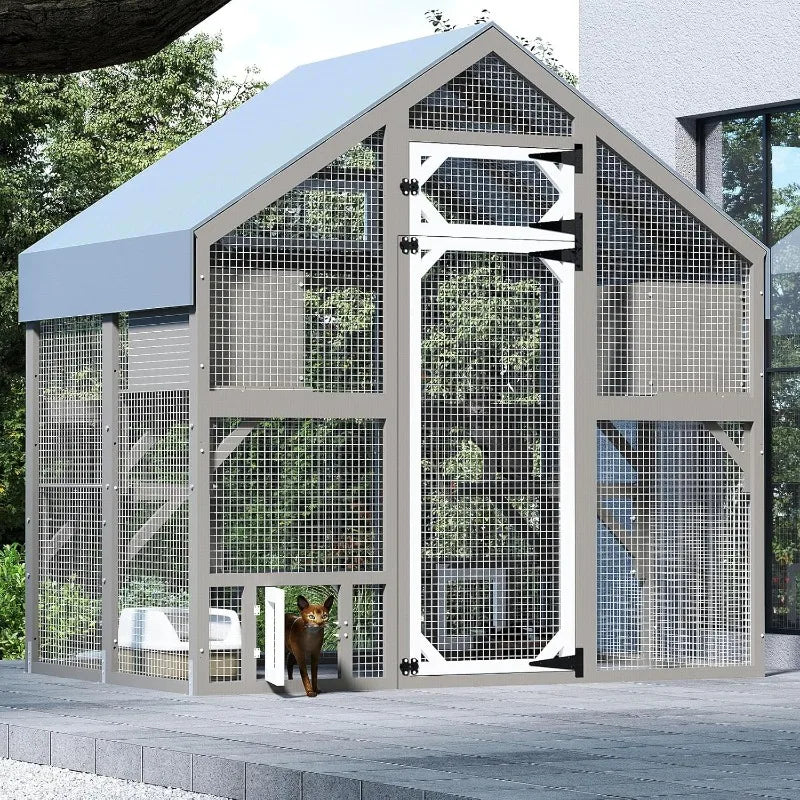 Outdoor Cat Enclosure, Walk in Cat House