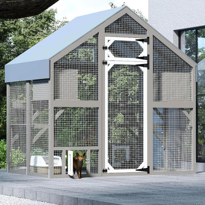 Outdoor Cat Enclosure, Walk in Cat House