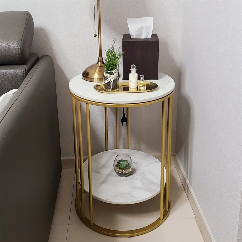 Side Table, Metal Frame