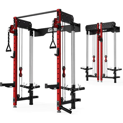Squat Rack Dual Independent Pulley System