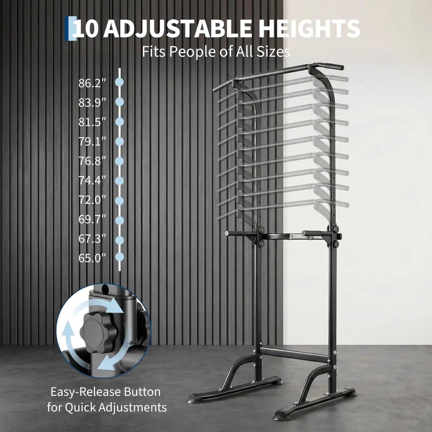 Power Tower Dip Station With Pull Up