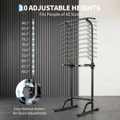Power Tower Dip Station With Pull Up
