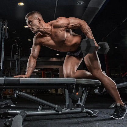 Rubber Hex Dumbbell