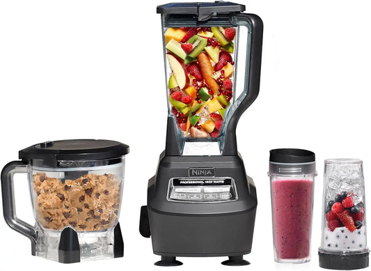 72 oz Blender, 8-Cup Food Processor, To-Go Cups - Smoothies, Ice Crushing & More