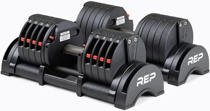 Adjustable Dumbbells, Multiple weight ranges 5-30, 5-40,5-50 and 5-60 lbs