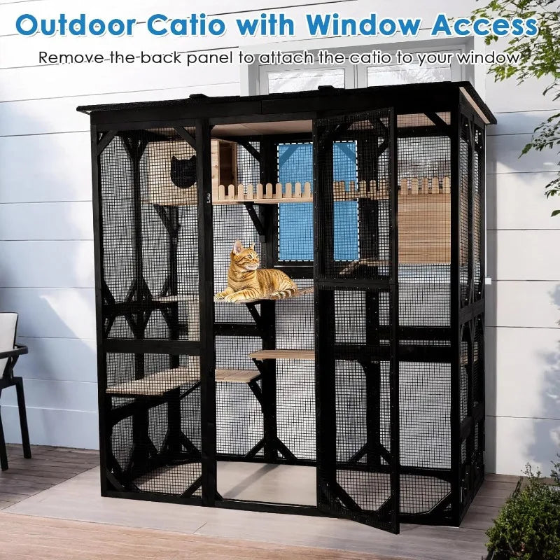 Large Outdoor Cat Enclosure Walk-in