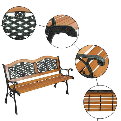 Bench Cast Iron Outdoor Love Seat