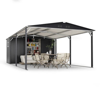 Metal Carport Storage Shed
