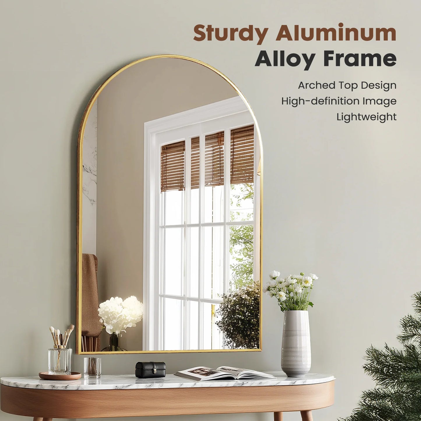 Arched Metal Framed Mirrors