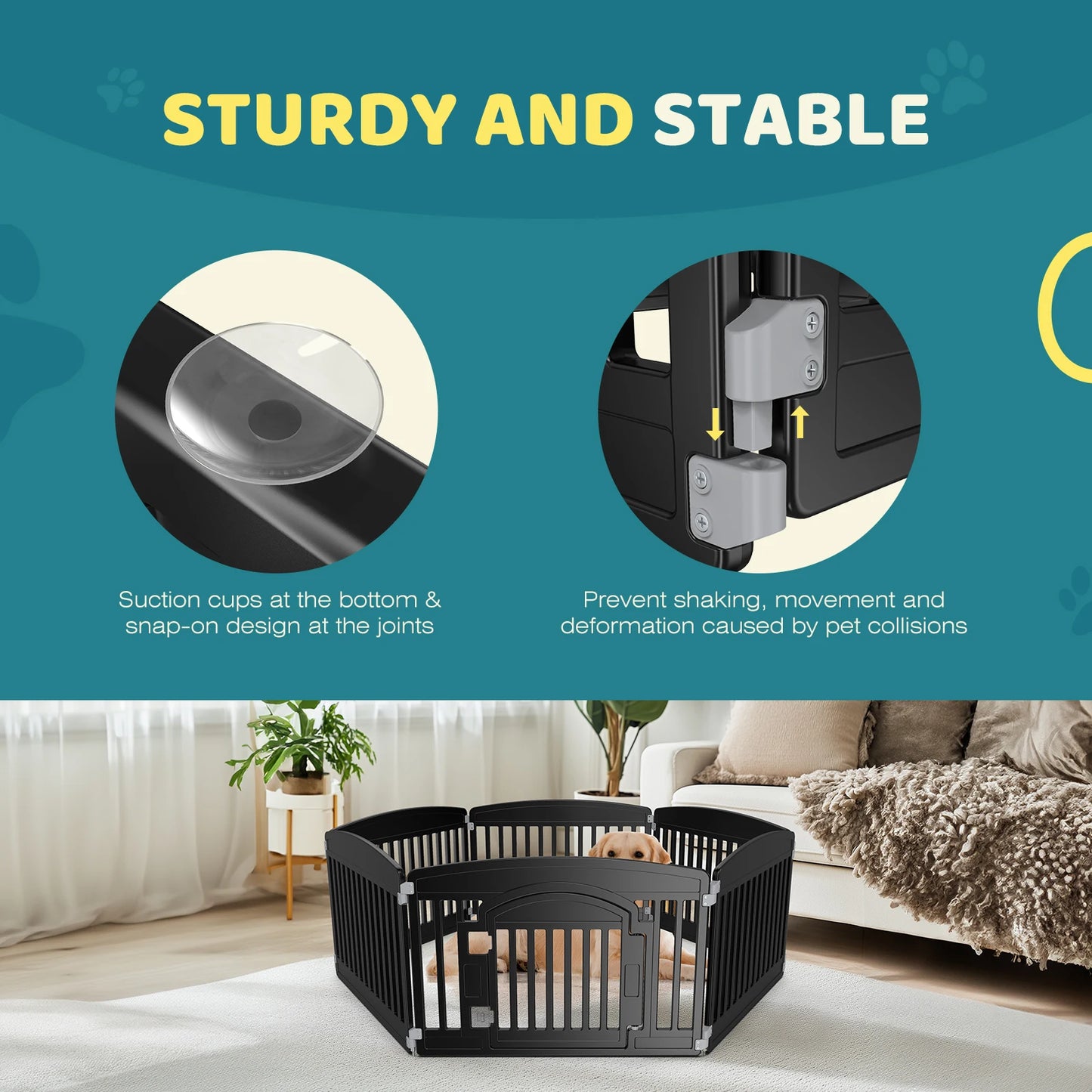 Playpen Expandable Durable Folding Portable Puppy Playpen