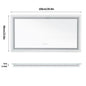 Illuminated Bathroom Mirror, Front and Backlit Lights