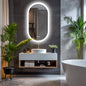 Bathroom Mirror: Oval, Dimmable, Anti-Fog
