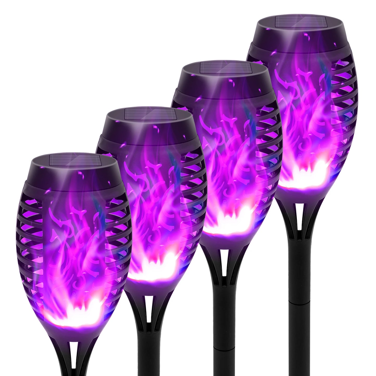 Solar Flame Torch Light LED Flickering Outdoor Night Lamp