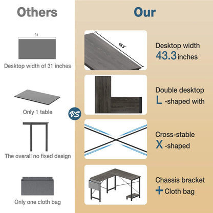 Wooden Table with Storage