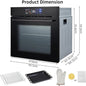 Wall Oven 24" , 70L, 8 Baking Modes, With Air Frying Function