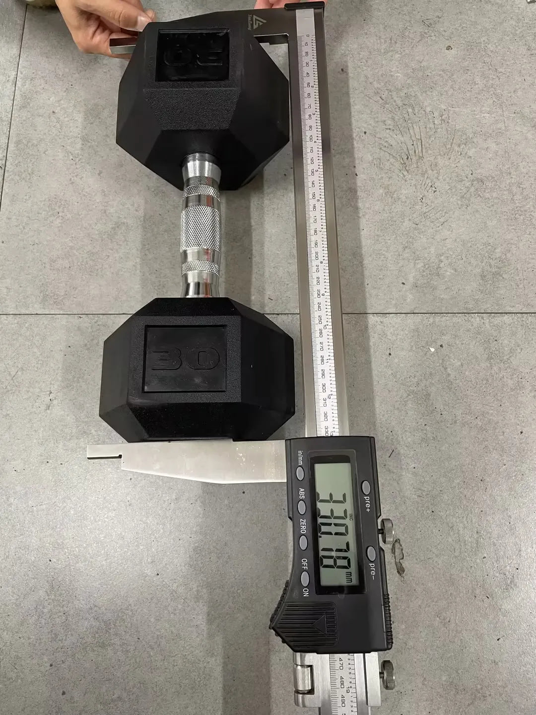 Rubber Hex Dumbbell