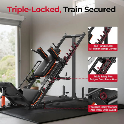 Leg Press Hack Squat Machine w