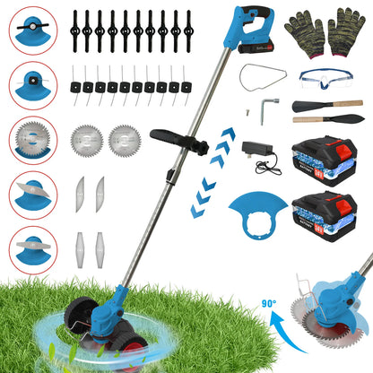 Electric Grass Trimmer Electric Lightweight with Battery Charger