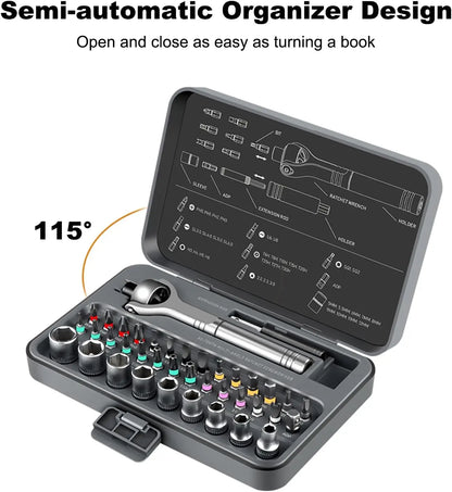 Magnetic screw driver set