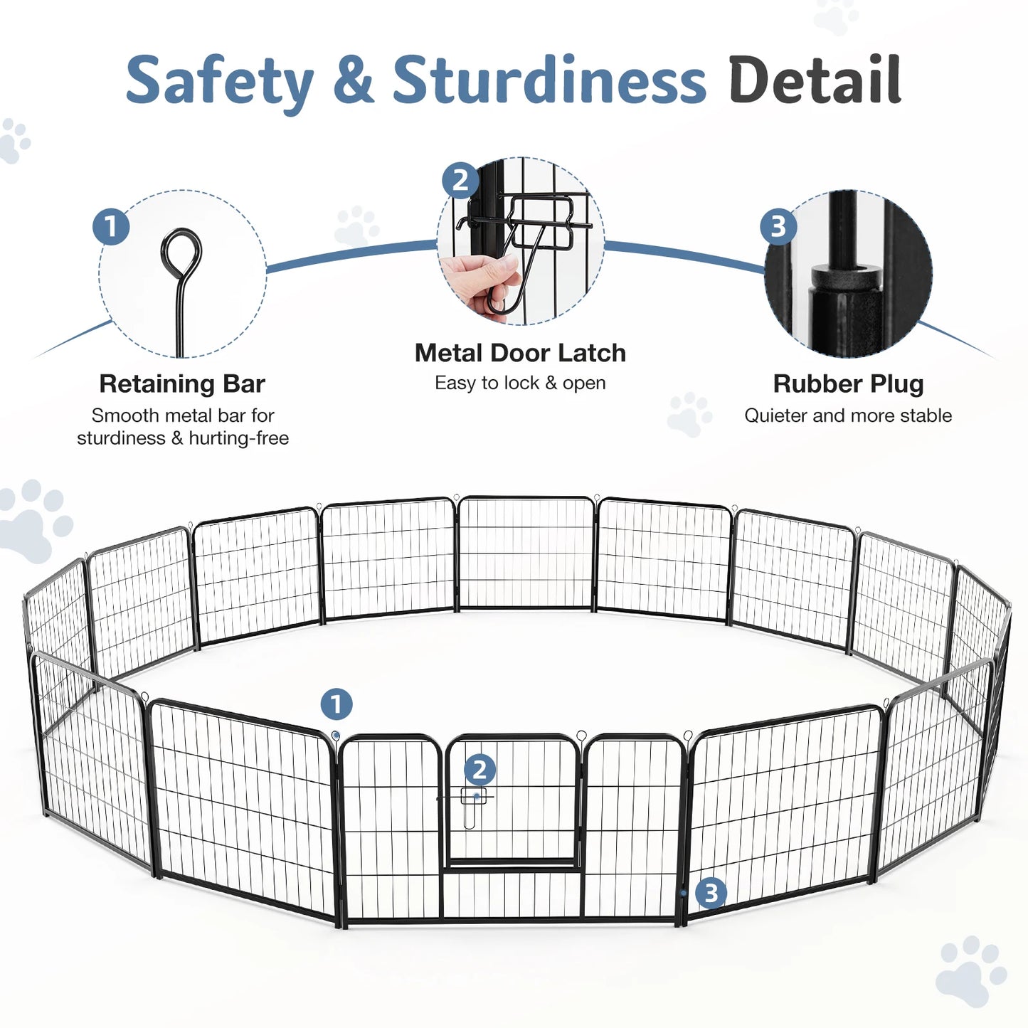Dog Playpen Metal