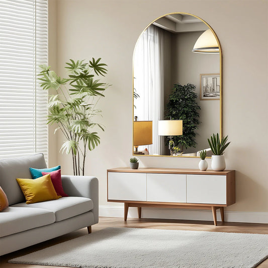 Arched Metal Framed Mirrors