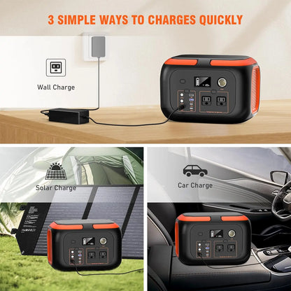 Portable Power Station, Solar Storage Power Bank For Camping Travel RV Home