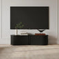 Wood TV Stand Media Console Storage Cabinet