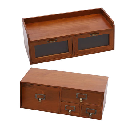 Solid Wood Desktop Organizer