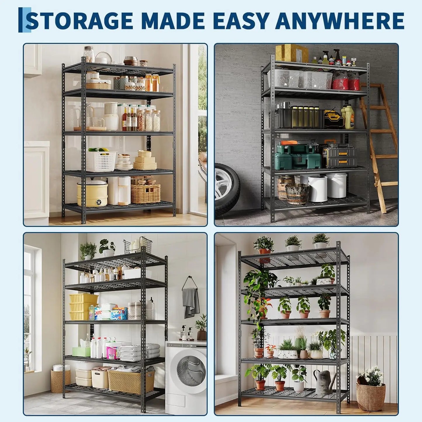 Metal Shelving, Heavy Duty