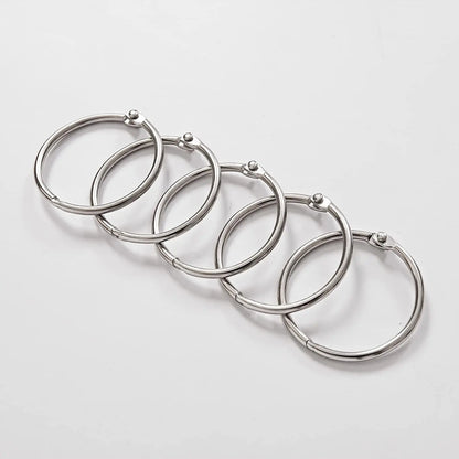 24 Pack Shower Curtain Rings,Rust Proof