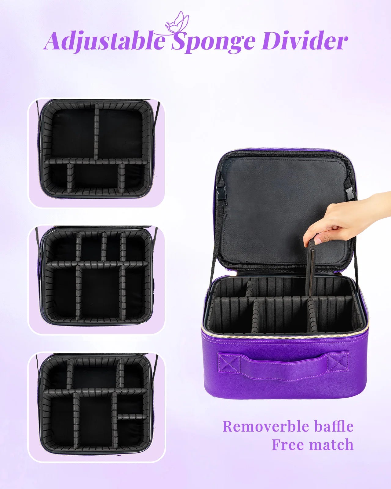 Makeup Bag With Mirror lamp