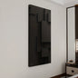 solid wood black abstract geometric mural canvas