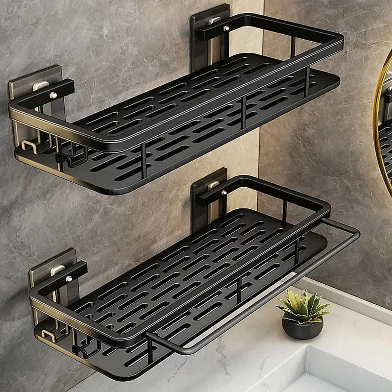 Bathroom Storage Rack for Shampoo, Conditioner, and Essentials, Rustproof