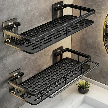 Bathroom Storage Rack for Shampoo, Conditioner, and Essentials, Rustproof