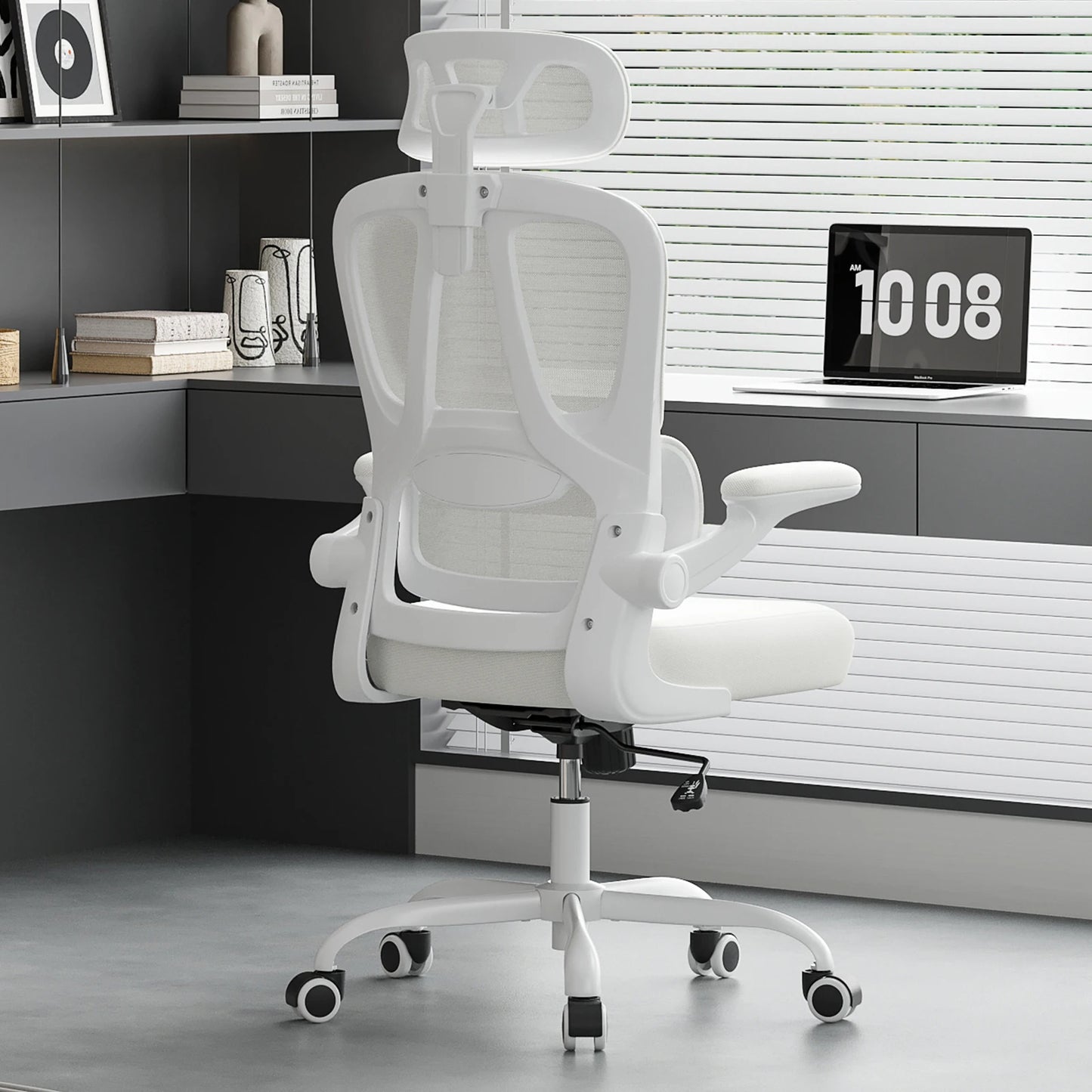 Office Chair with Headrest and Lumbar Support