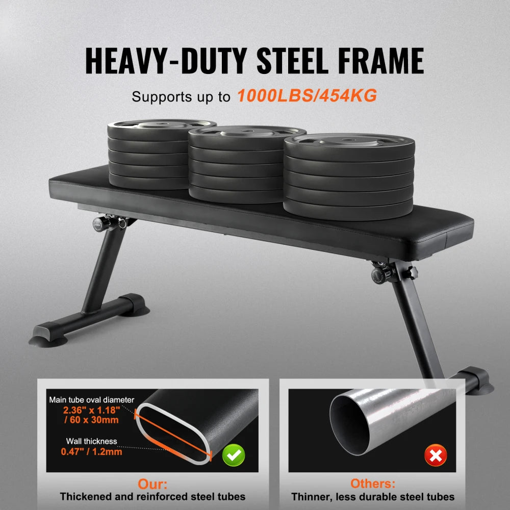 Flat Weight Bench, Foldable