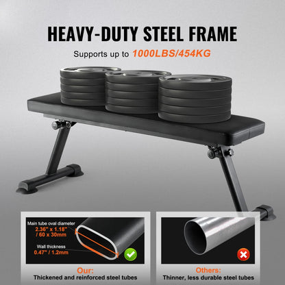 Flat Weight Bench, Foldable
