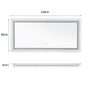 Illuminated Bathroom Mirror, Front and Backlit Lights