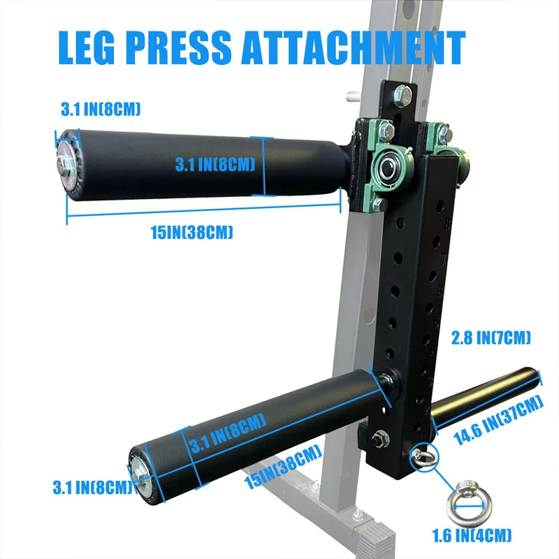 Power Rack Mounted Leg Extension & Curl