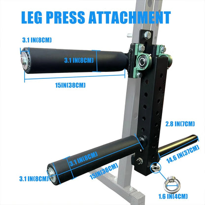 Power Rack Mounted Leg Extension & Curl