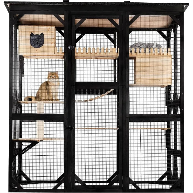 Large Outdoor Cat Enclosure Walk-in