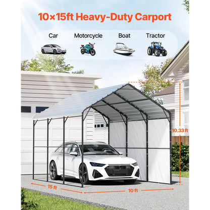 Metal Carport with Galvanized Steel