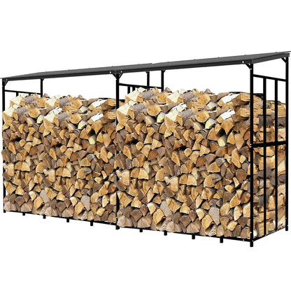 70" Outdoor Metal Firewood Rack