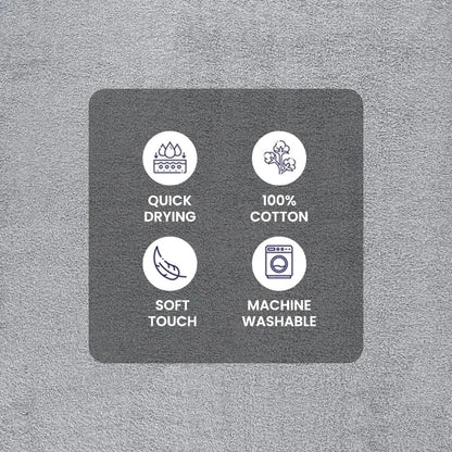 Towel Set with Upgraded Softness & Durability, Grey
