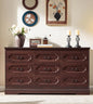 Cherry Wood Chest of Drawers, Rustic Wide Drawers