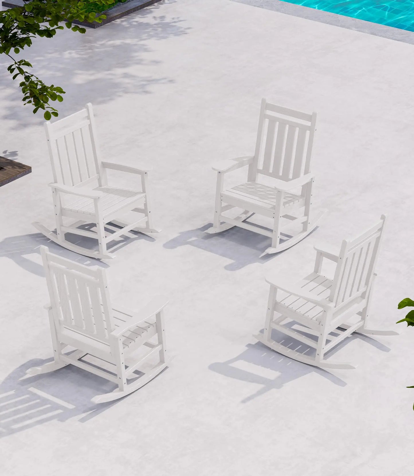 All Weather Porch Rockers for Lawn or Garden