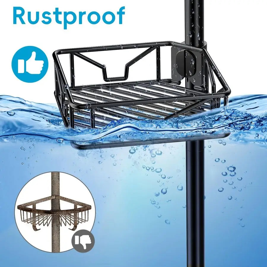 Corner Caddy Rustproof Tension Pole