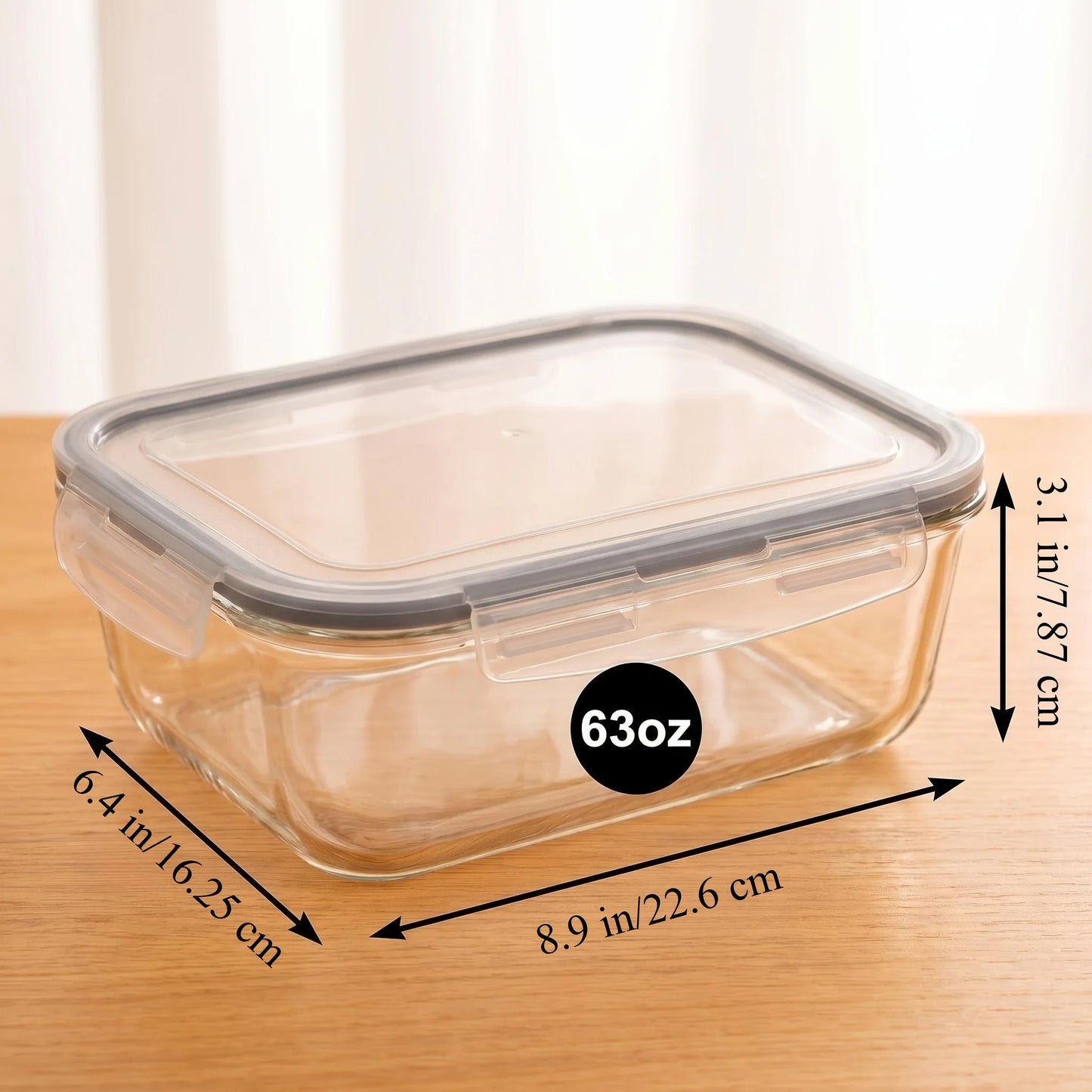 Large Glass Storage Containers with Lid