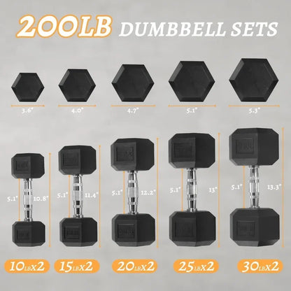 Dumbbell Set With Storage Rack